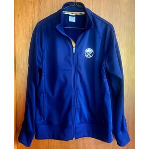 LEVELWEAR NHL BUFFALO SABRES WOMENS BLUE NITRO TRACK JACKET LARGE